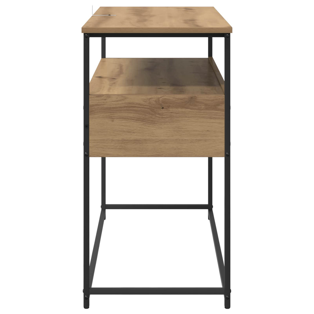 Konsolbord Artisan Egetræ 100 x 40 x 75 cm Konstrueret træ