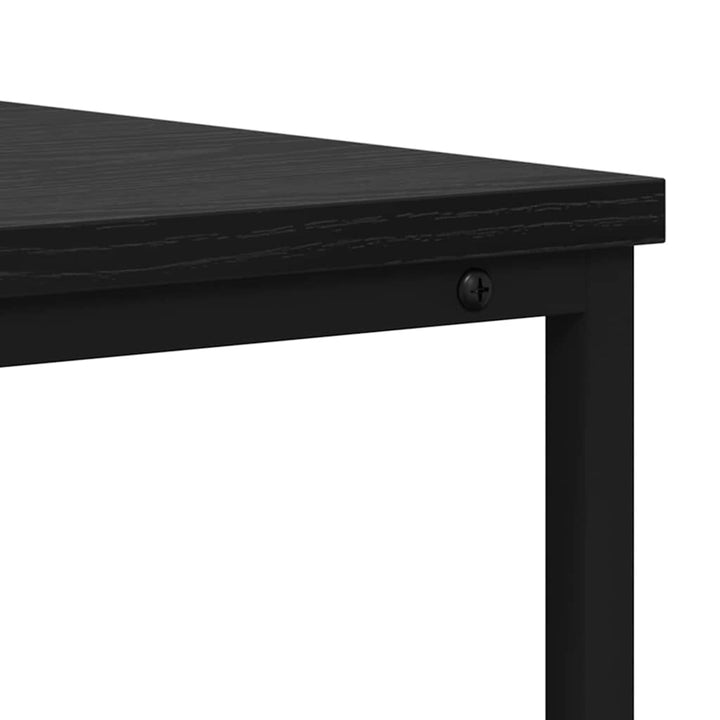 Konsolbord med skuffe Sort eg 100 x 40 x 75 cm Konstrueret træ