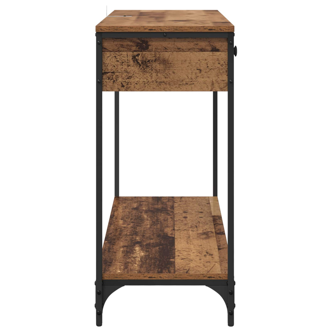 Konsolbord Gammelt træ 100 x 34,5 x 75 cm Konstrueret træ