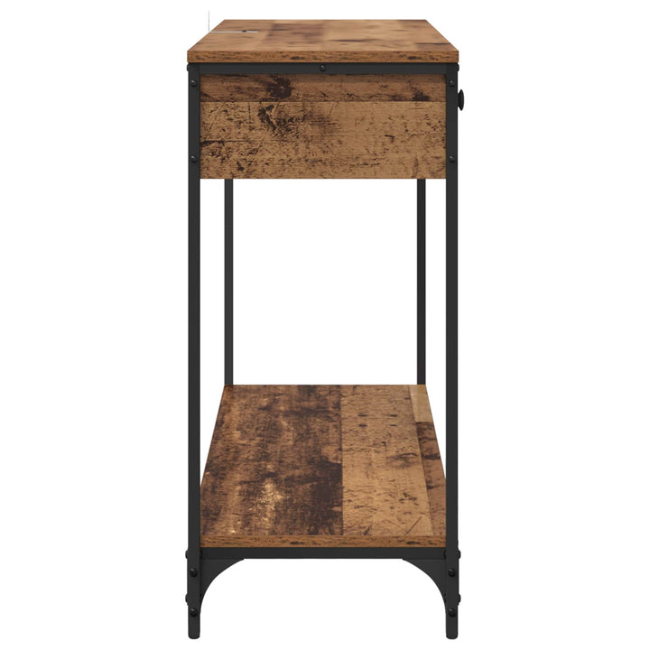 Konsolbord Gammelt træ 100 x 34,5 x 75 cm Konstrueret træ