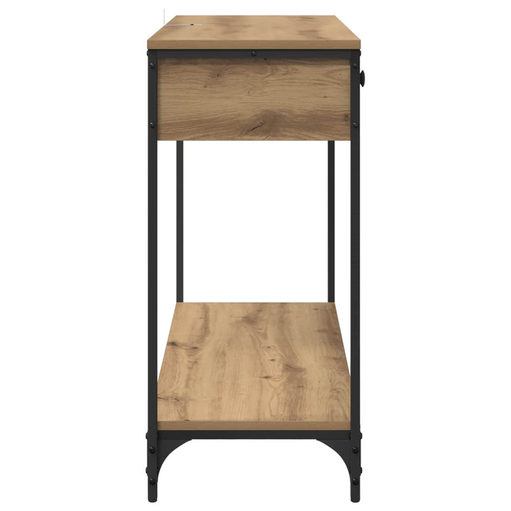 Konsolbord Artisan Egetræ 100 x 34,5 x 75 cm Konstrueret træ