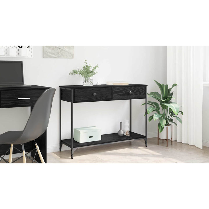 Konsolbord Sort eg 100 x 34,5 x 75 cm Konstrueret træ