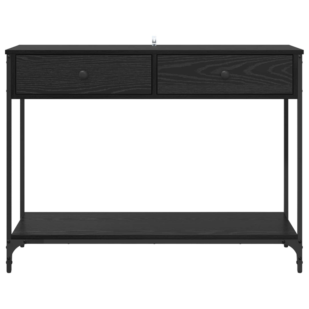 Konsolbord Sort eg 100 x 34,5 x 75 cm Konstrueret træ