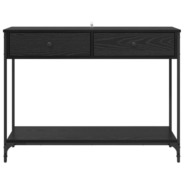 Konsolbord Sort eg 100 x 34,5 x 75 cm Konstrueret træ