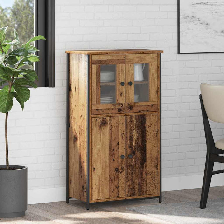 Highboard Gammelt træ 62 x 32 x 106,5 cm Konstrueret træ