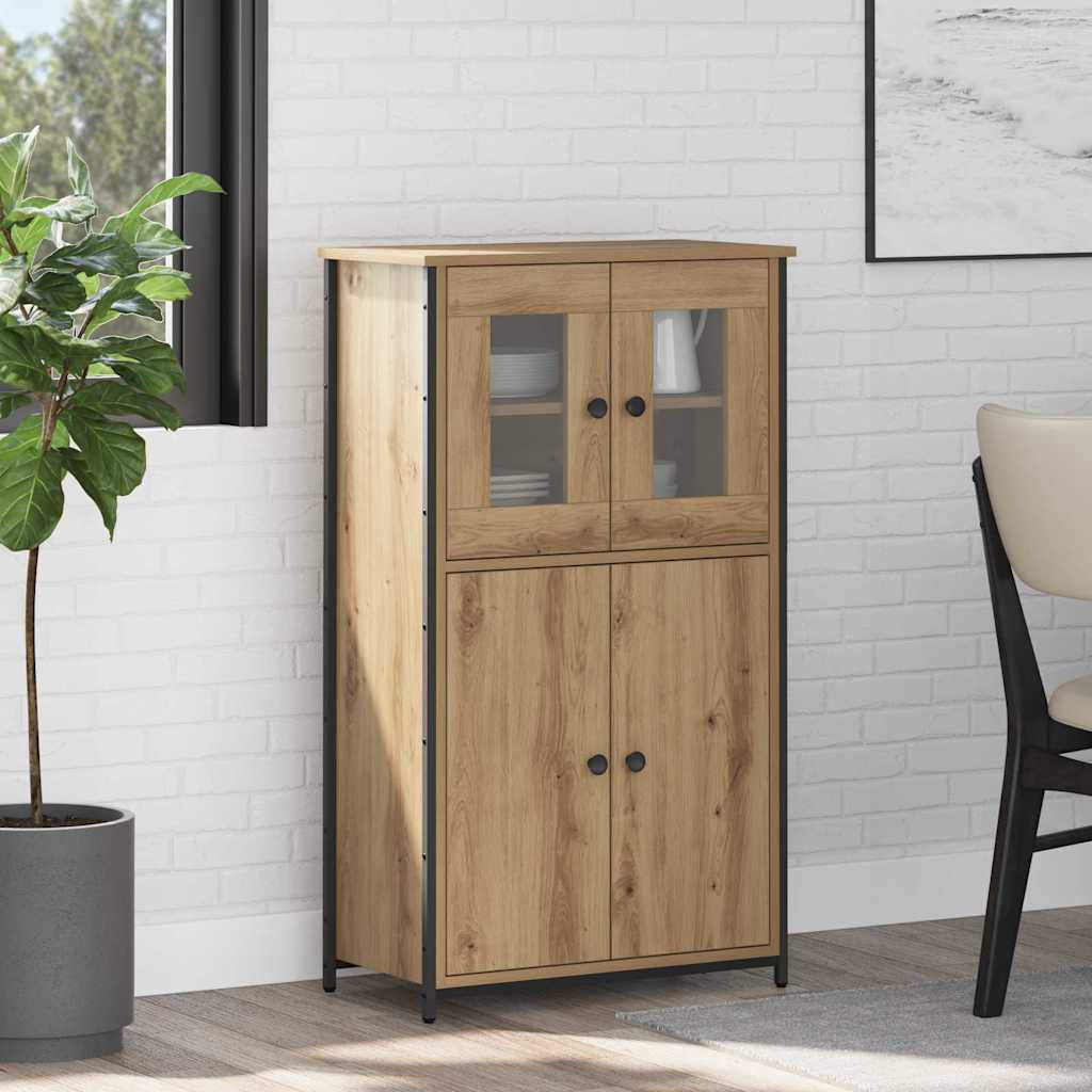 Highboard Artisan Egetræ 62 x 32 x 106,5 cm Konstrueret træ