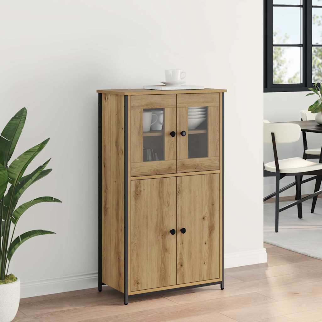 Highboard Artisan Egetræ 62 x 32 x 106,5 cm Konstrueret træ
