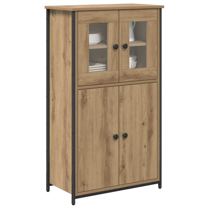 Highboard Artisan Egetræ 62 x 32 x 106,5 cm Konstrueret træ