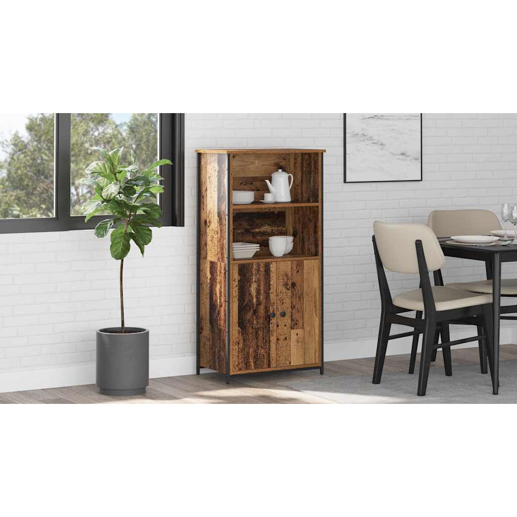 Highboard Gammelt træ 62 x 36 x 121,5 cm Konstrueret træ