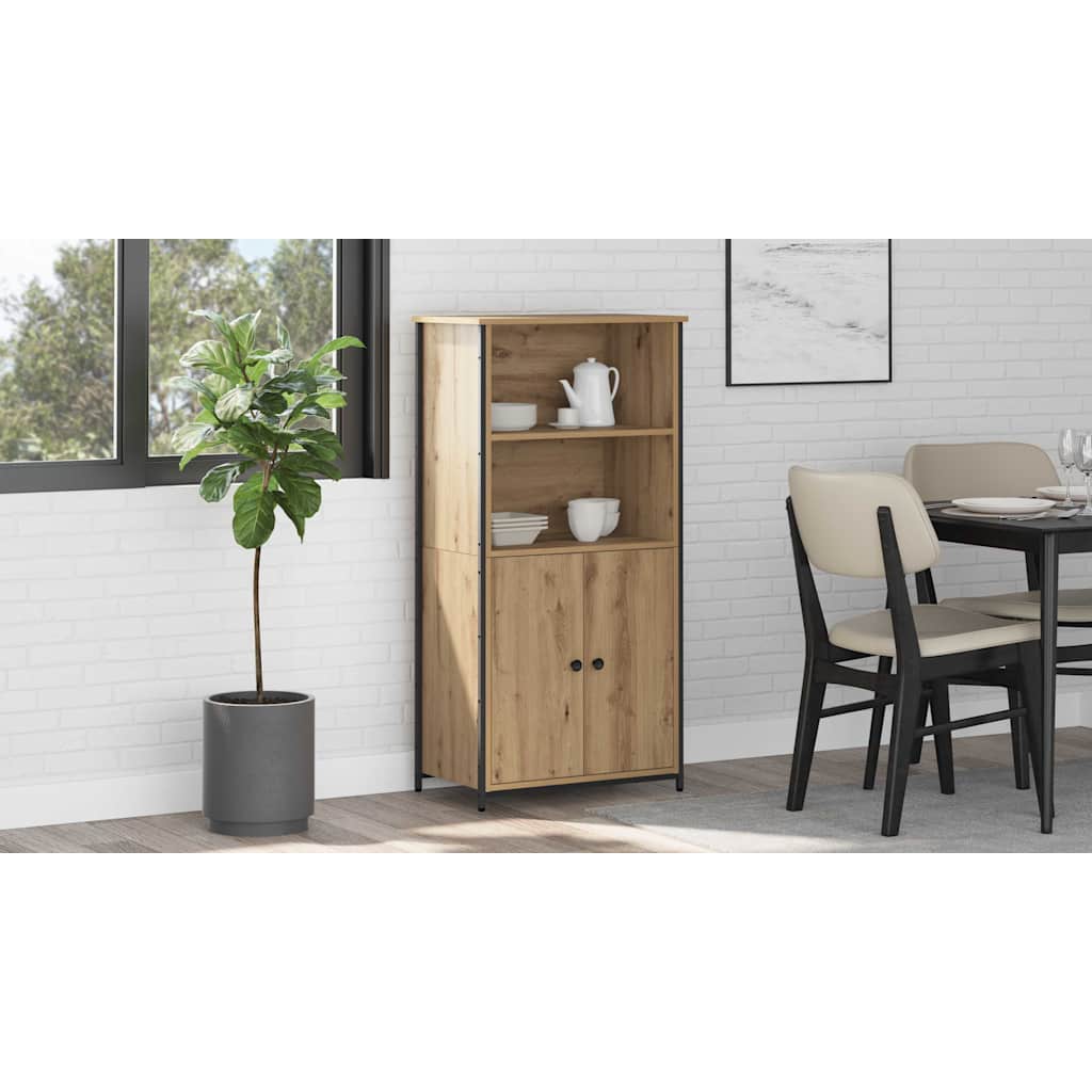 Highboard Artisan Egetræ 62 x 36 x 121,5 cm Konstrueret træ