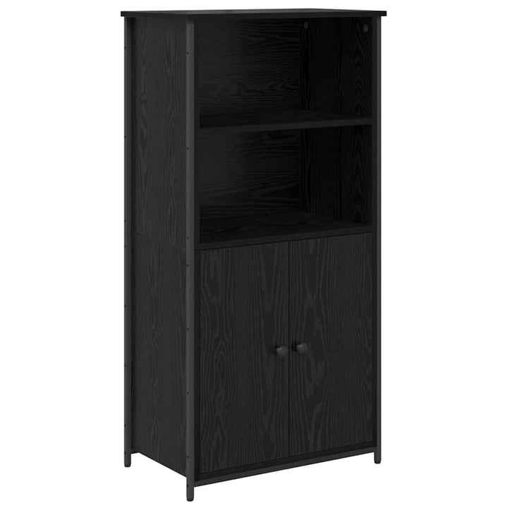 Highboard Sort eg 62 x 36 x 121,5 cm Konstrueret træ