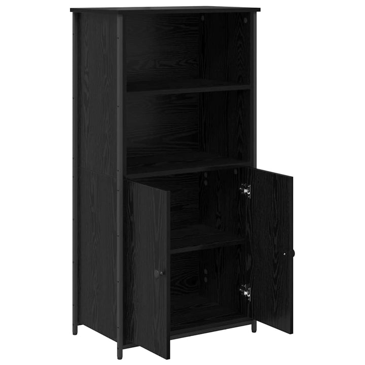 Highboard Sort eg 62 x 36 x 121,5 cm Konstrueret træ