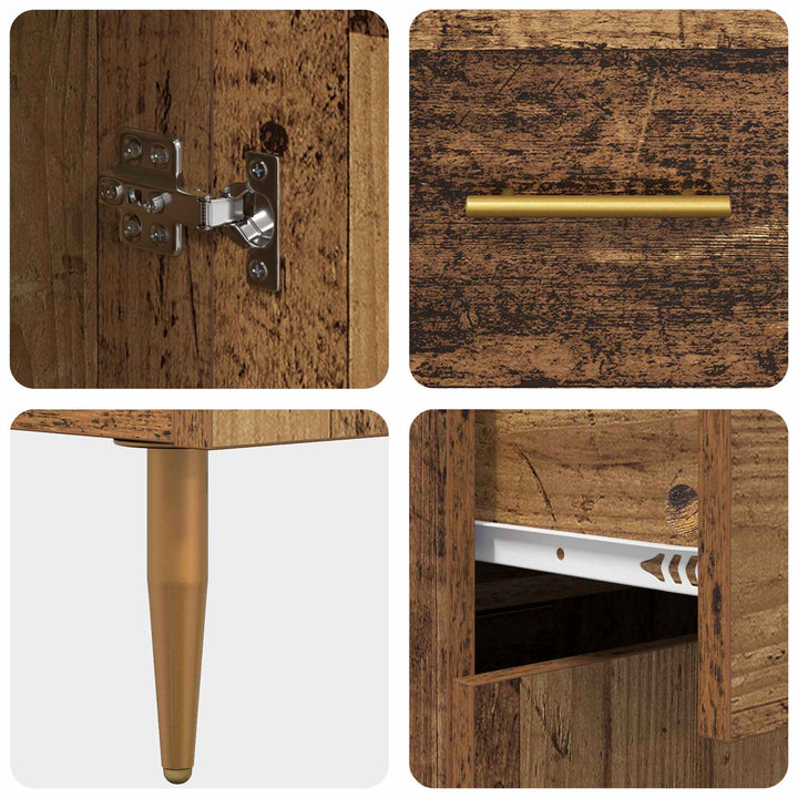 Sideboard Gammelt træ 69,5 x 34 x 90 cm Konstrueret træ