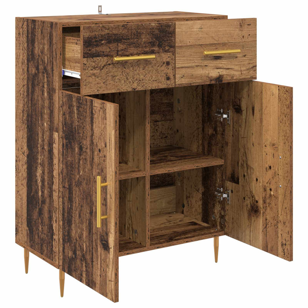 Sideboard Gammelt træ 69,5 x 34 x 90 cm Konstrueret træ