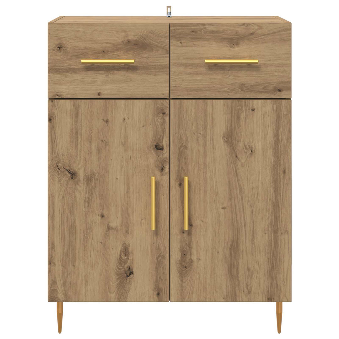 Sideboard Artisan Egetræ 69,5 x 34 x 90 cm Konstrueret træ