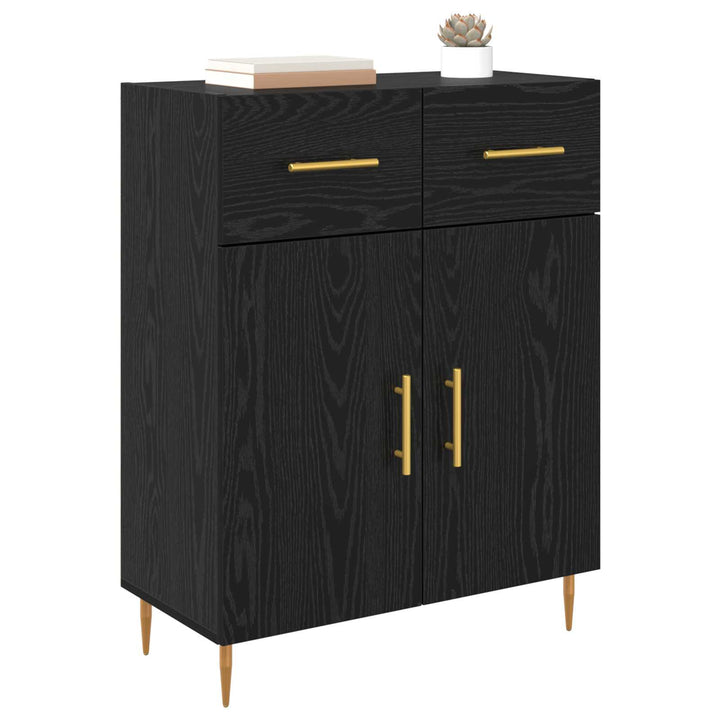 Sideboard Sort eg 69,5 x 34 x 90 cm Konstrueret træ