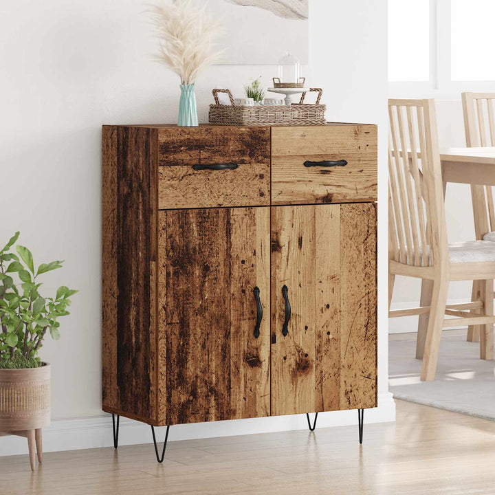 Sideboard Gammelt træ 69,5 x 34 x 90 cm Konstrueret træ