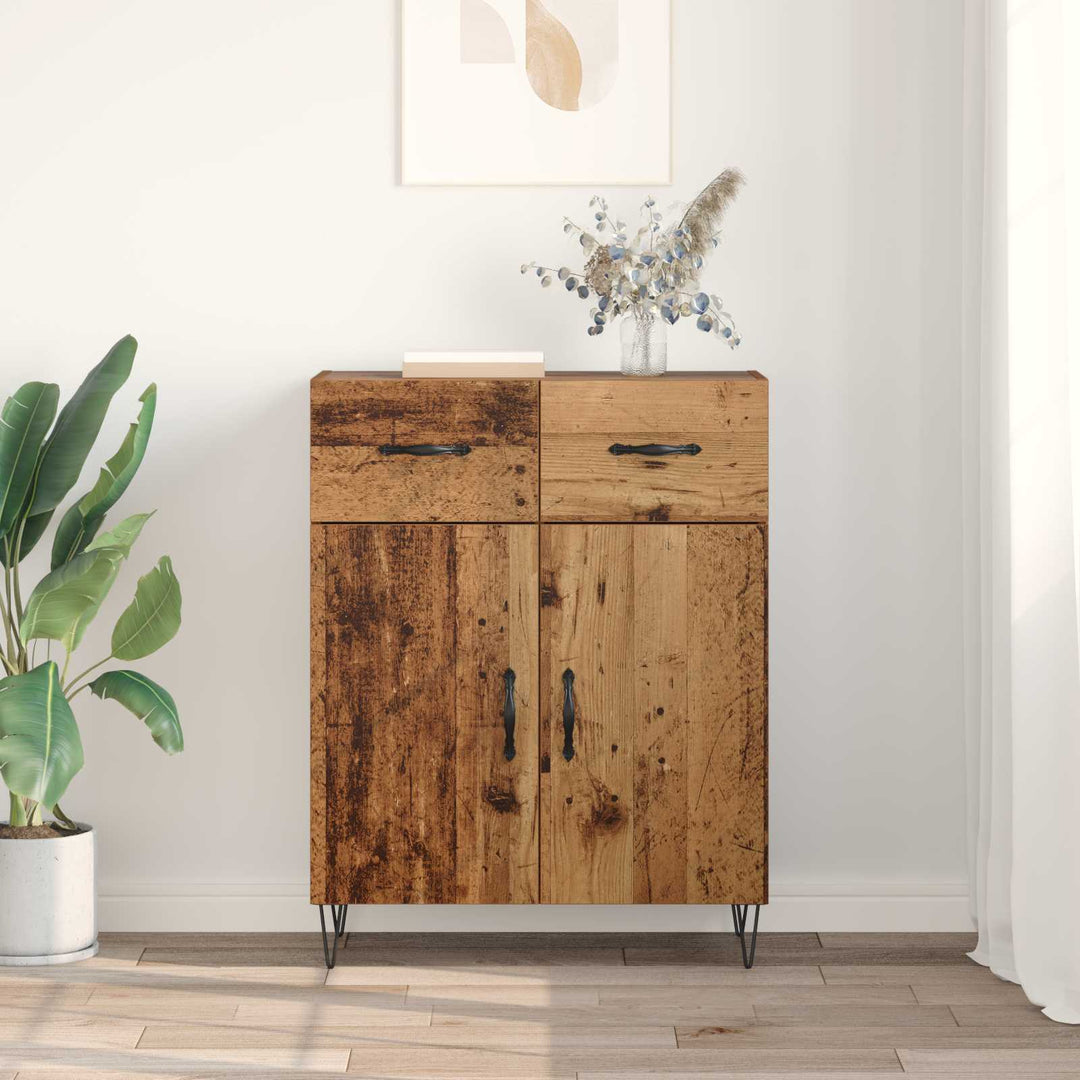Sideboard Gammelt træ 69,5 x 34 x 90 cm Konstrueret træ