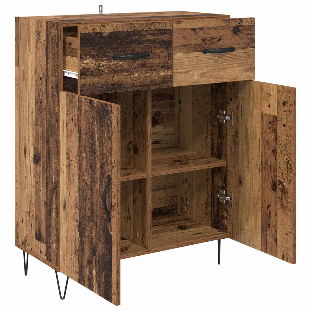 Sideboard Gammelt træ 69,5 x 34 x 90 cm Konstrueret træ