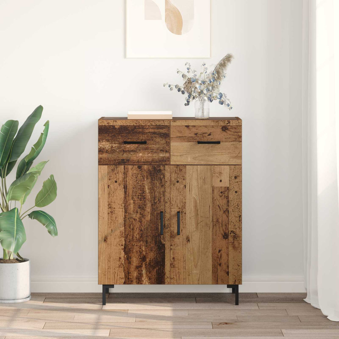 Sideboard Gammelt træ 69,5 x 34 x 90 cm Konstrueret træ