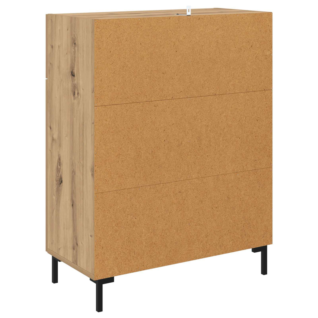 Sideboard Artisan Egetræ 69,5 x 34 x 90 cm Konstrueret træ