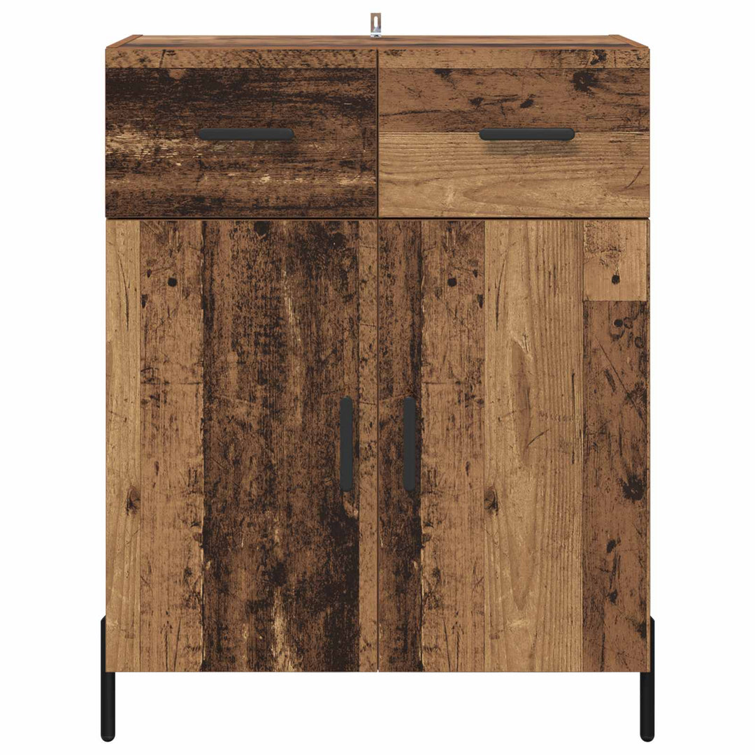 Sideboard Gammelt træ 69,5 x 34 x 90 cm Konstrueret træ