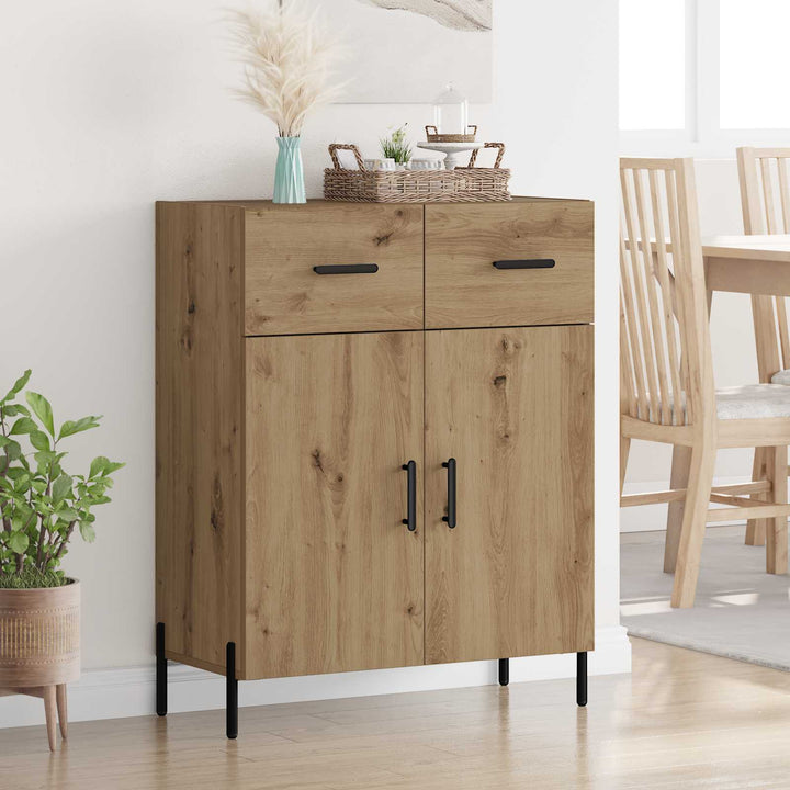 Sideboard Artisan Egetræ 69,5 x 34 x 90 cm Konstrueret træ