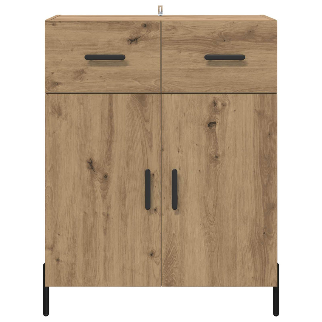 Sideboard Artisan Egetræ 69,5 x 34 x 90 cm Konstrueret træ