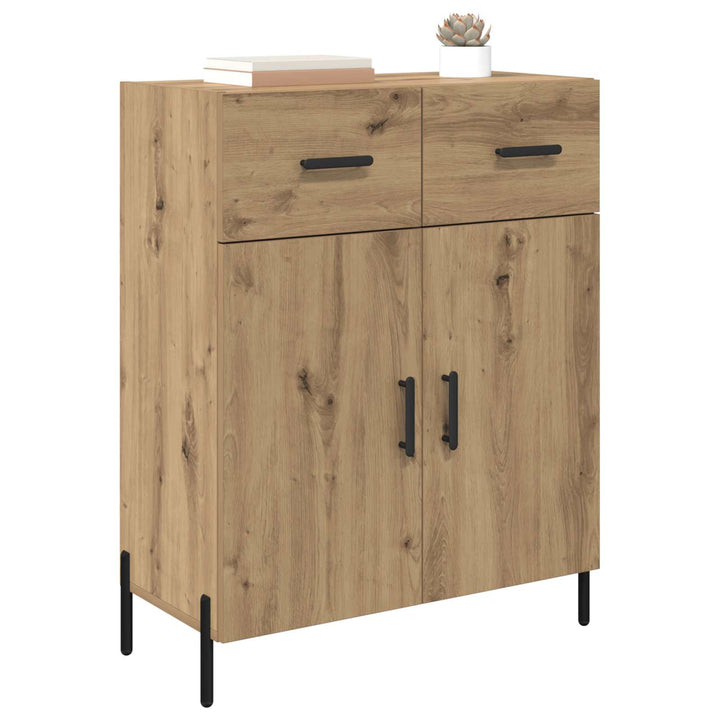 Sideboard Artisan Egetræ 69,5 x 34 x 90 cm Konstrueret træ