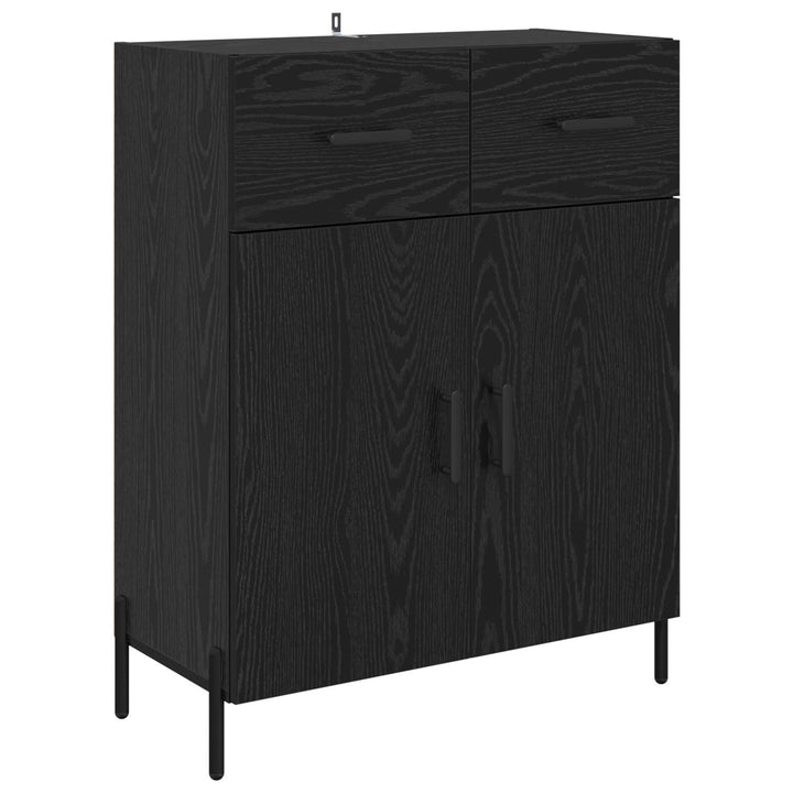 Sideboard Sort eg 69,5 x 34 x 90 cm Konstrueret træ