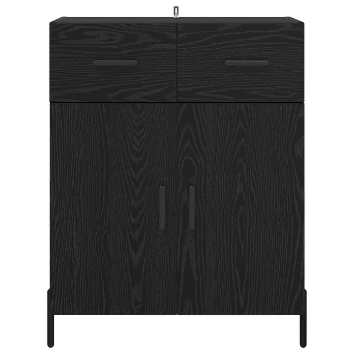 Sideboard Sort eg 69,5 x 34 x 90 cm Konstrueret træ