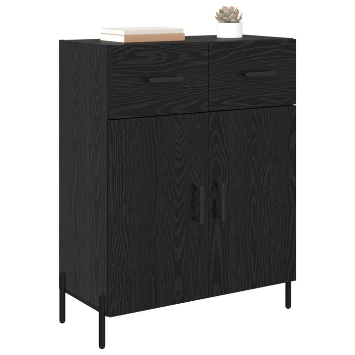 Sideboard Sort eg 69,5 x 34 x 90 cm Konstrueret træ