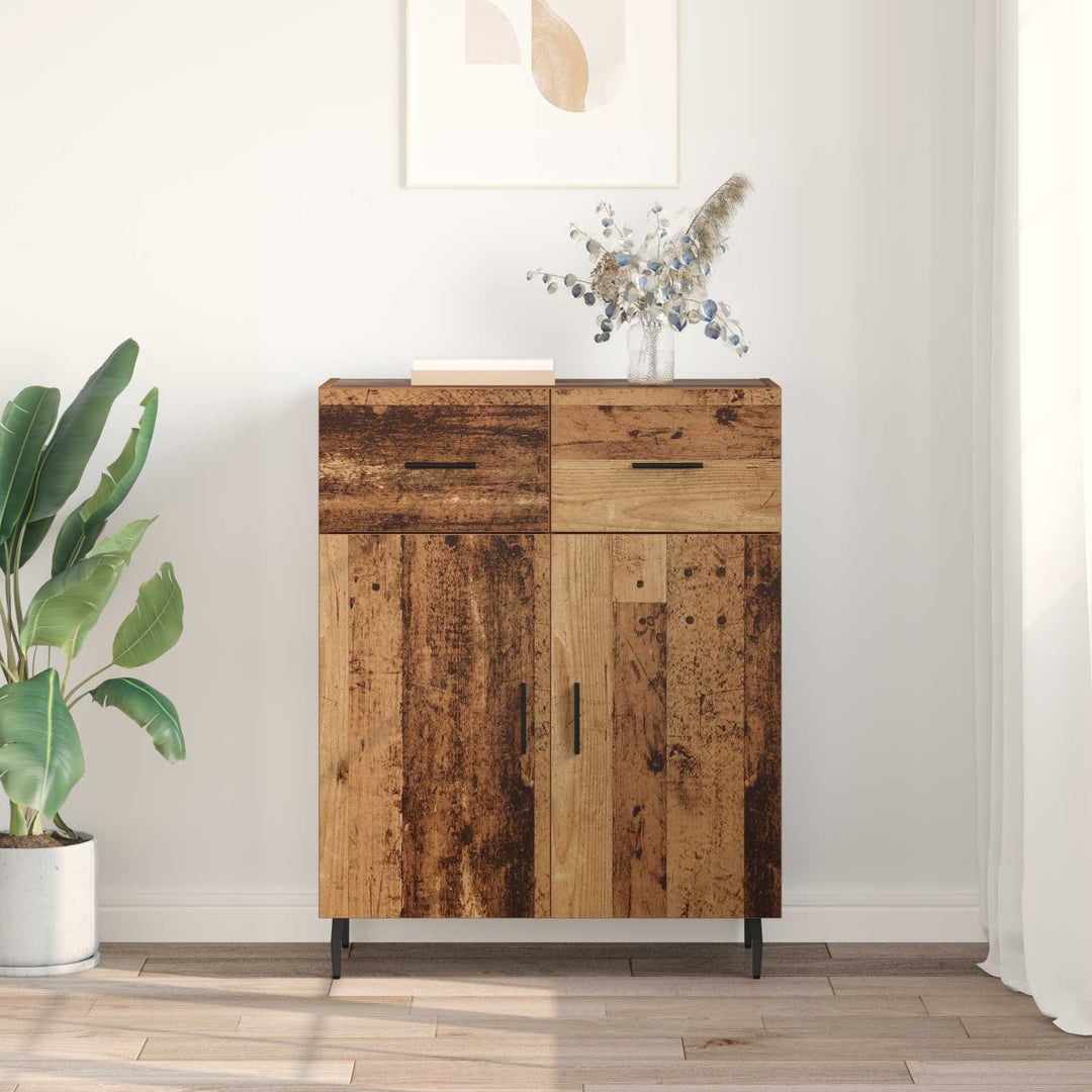 Sideboard Gammelt træ 69,5 x 34 x 90 cm Konstrueret træ