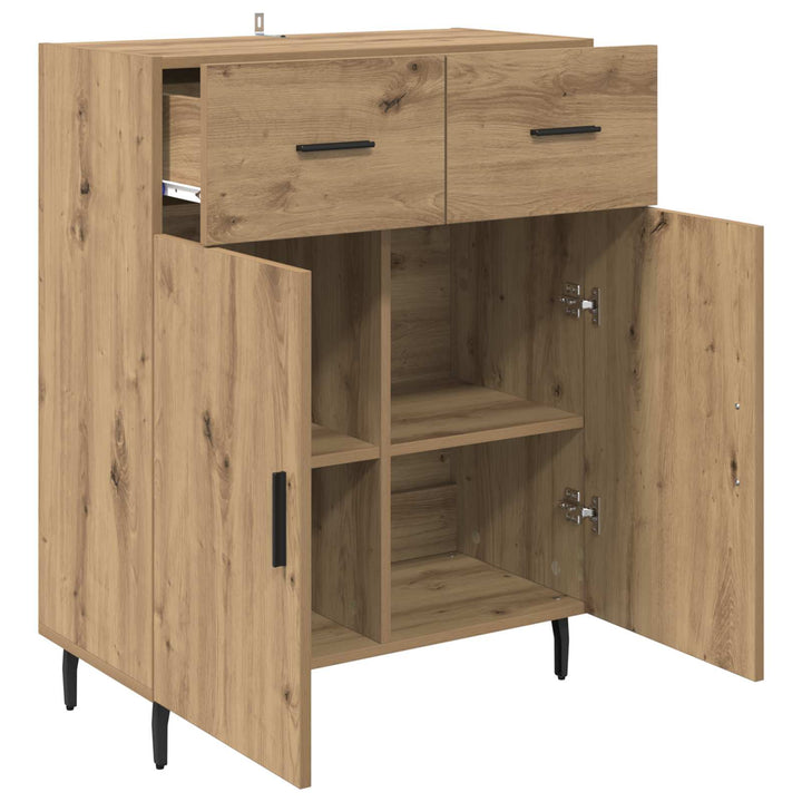 Sideboard Artisan Egetræ 69,5 x 34 x 90 cm Konstrueret træ
