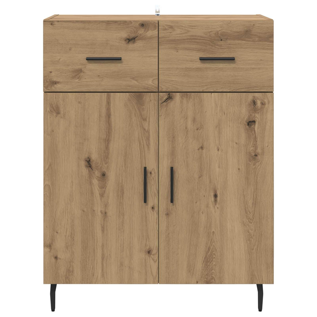 Sideboard Artisan Egetræ 69,5 x 34 x 90 cm Konstrueret træ