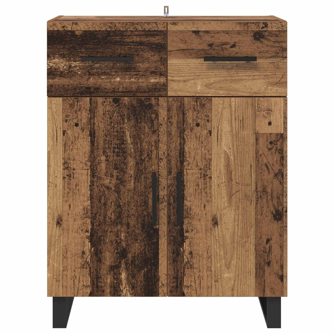 Sideboard Gammelt træ 69,5 x 34 x 90 cm Konstrueret træ