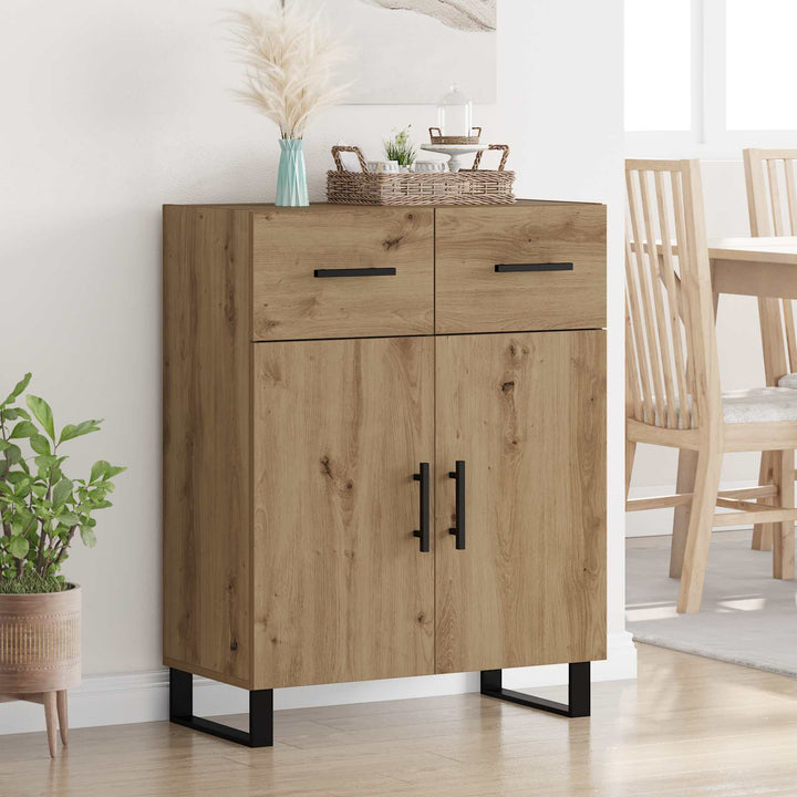 Sideboard Artisan Egetræ 69,5 x 34 x 90 cm Konstrueret træ