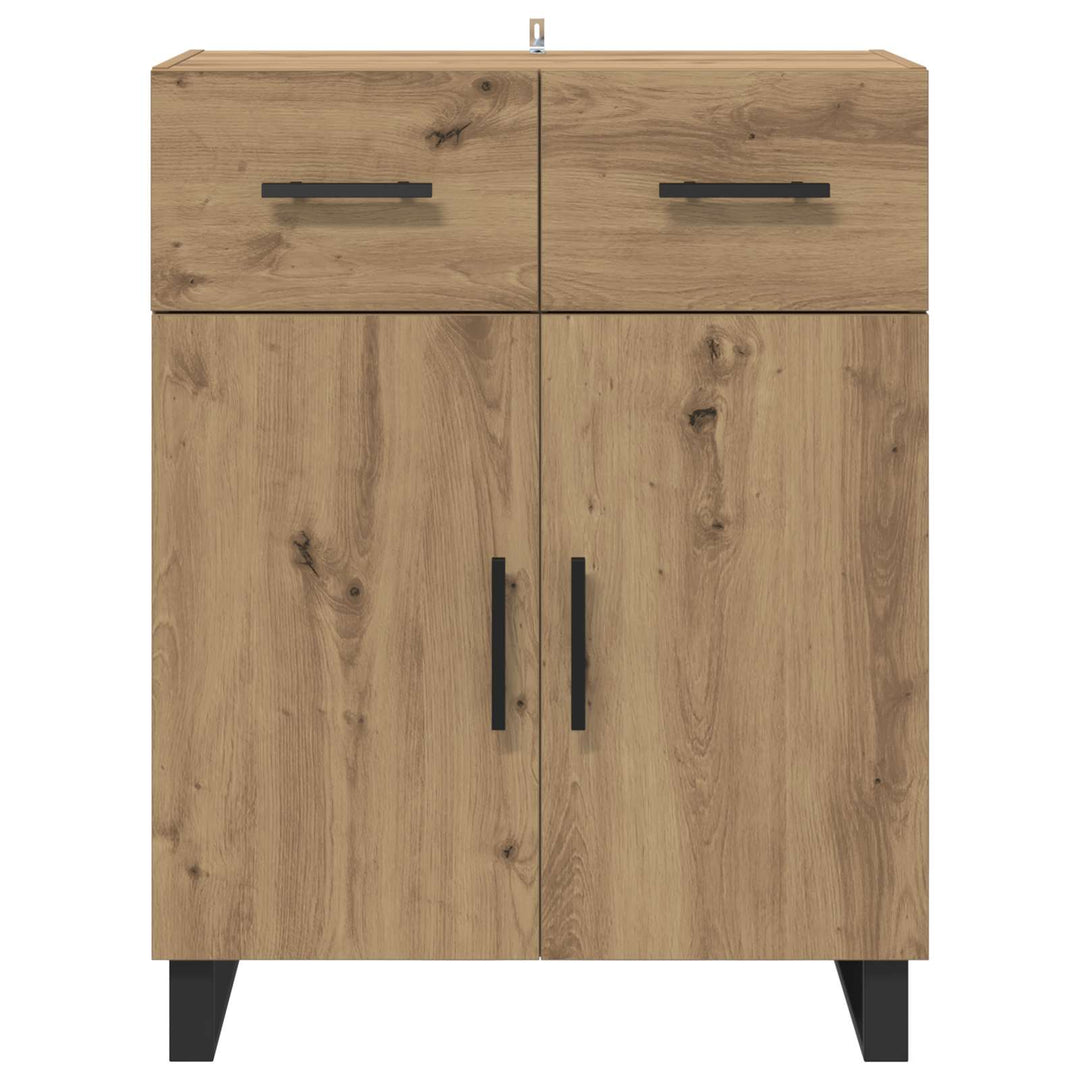 Sideboard Artisan Egetræ 69,5 x 34 x 90 cm Konstrueret træ