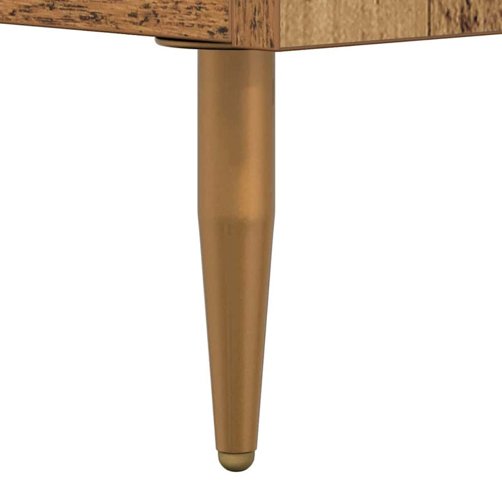 TV-skab med skuffe Gammelt træ 150 x 36 x 30 cm Konstrueret træ