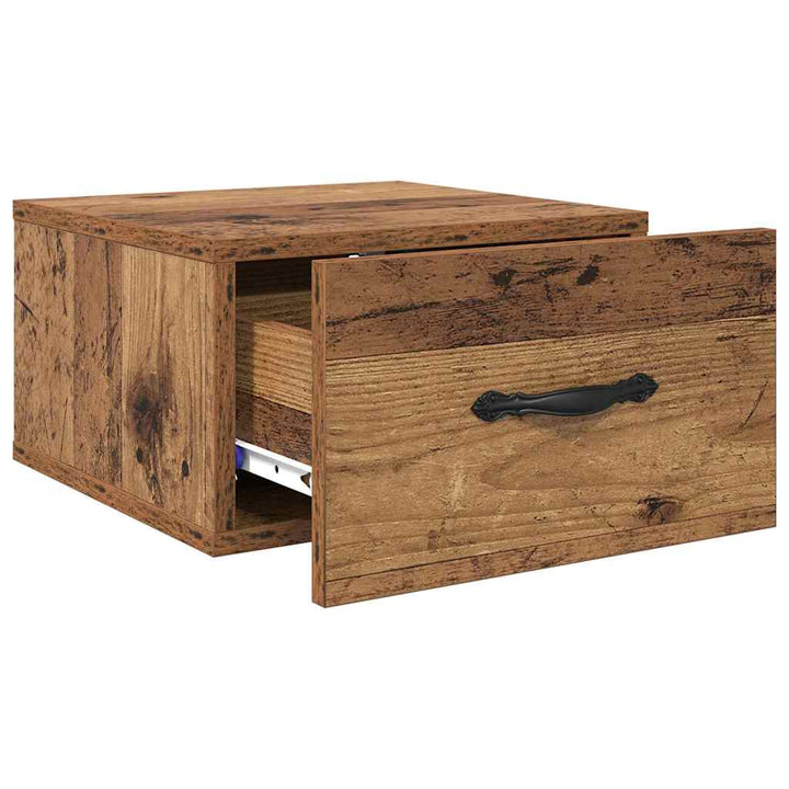 Natskab 2 pcs Gammelt træ 35 x 35 x 20 cm Konstrueret træ