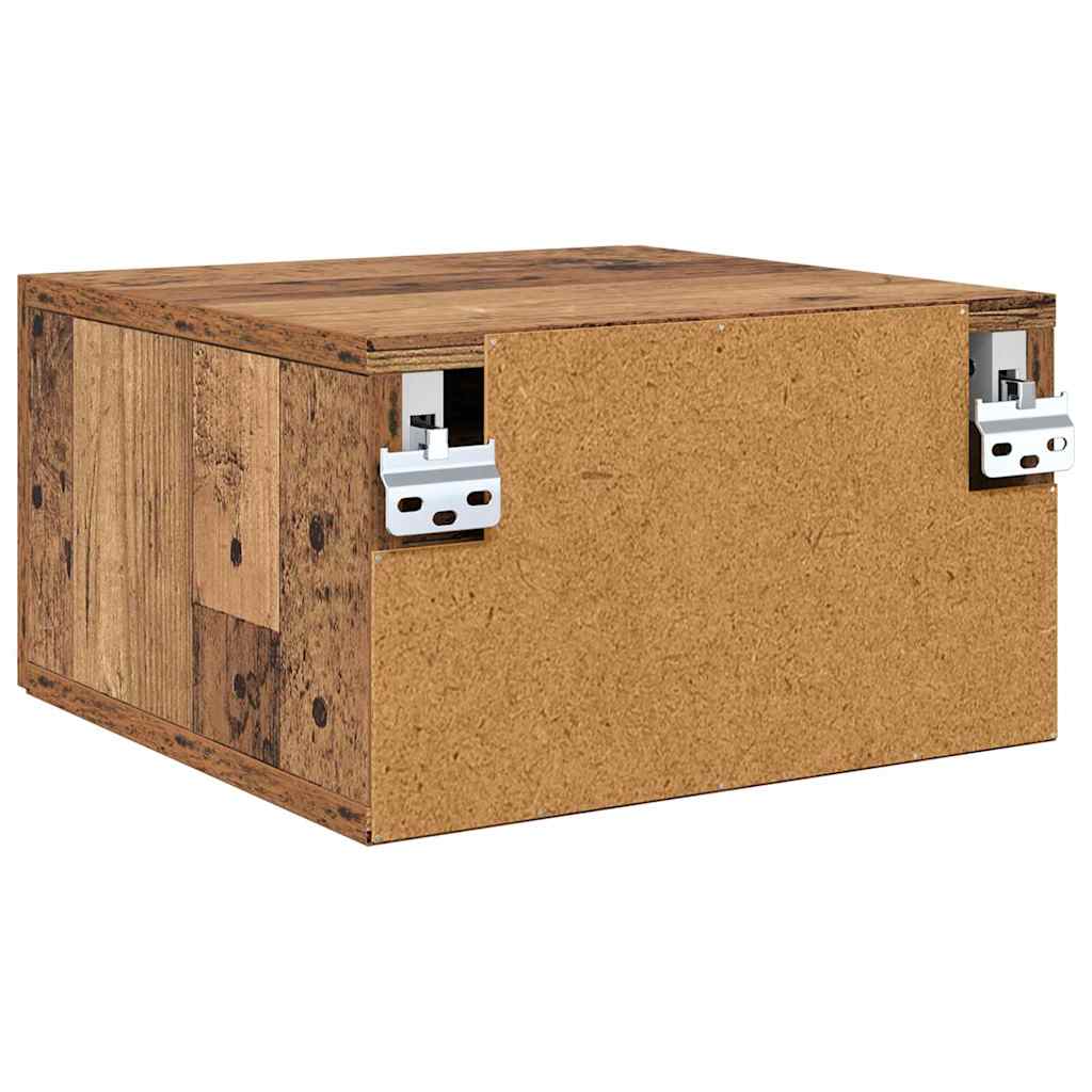 Natskab 2 pcs Gammelt træ 35 x 35 x 20 cm Konstrueret træ