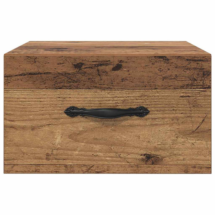 Natskab 2 pcs Gammelt træ 35 x 35 x 20 cm Konstrueret træ