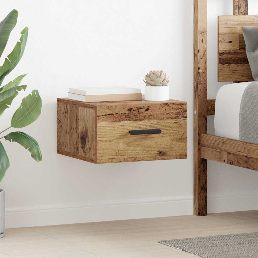 Natskab 2 pcs Gammelt træ 35 x 35 x 20 cm Konstrueret træ