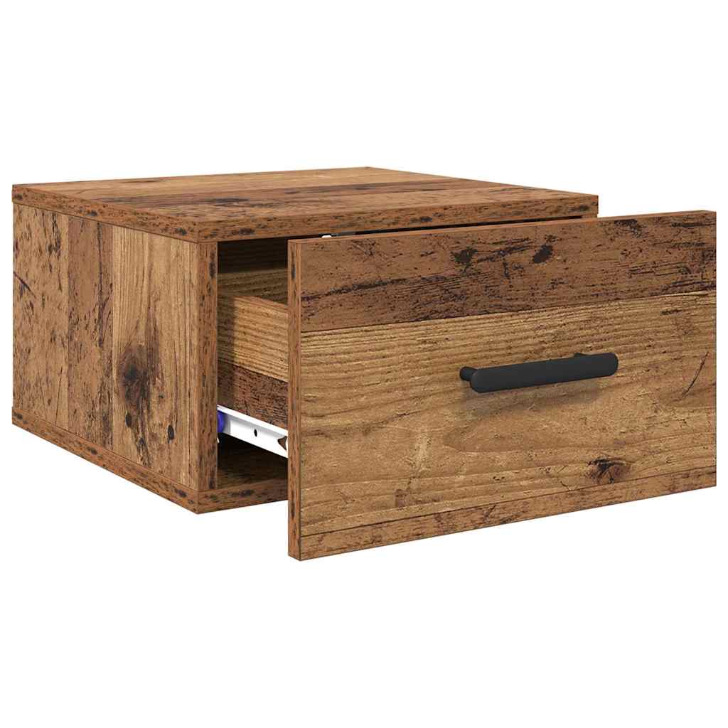 Natskab 2 pcs Gammelt træ 35 x 35 x 20 cm Konstrueret træ