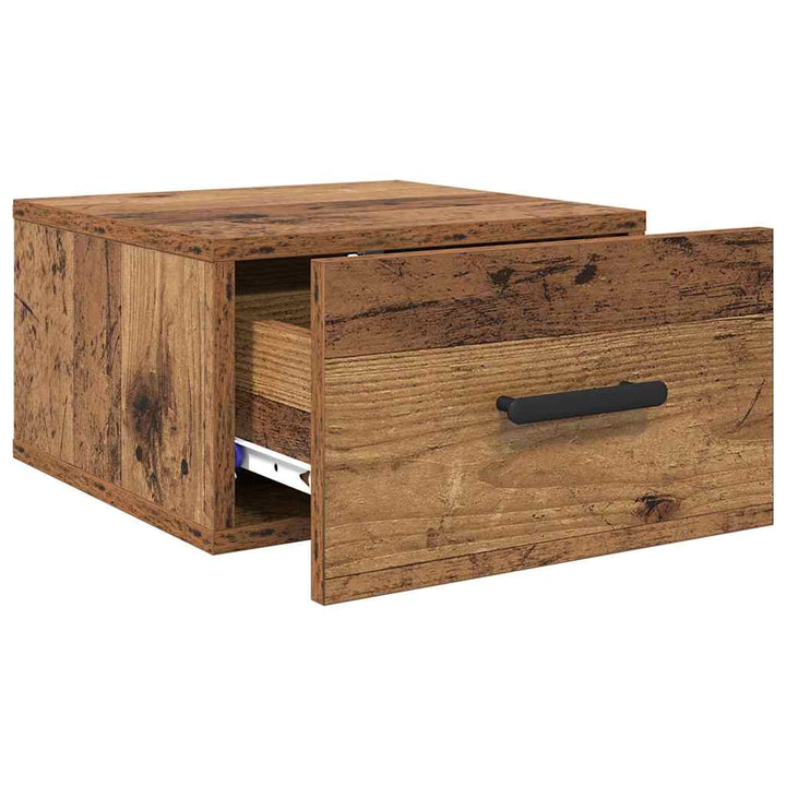 Natskab 2 pcs Gammelt træ 35 x 35 x 20 cm Konstrueret træ