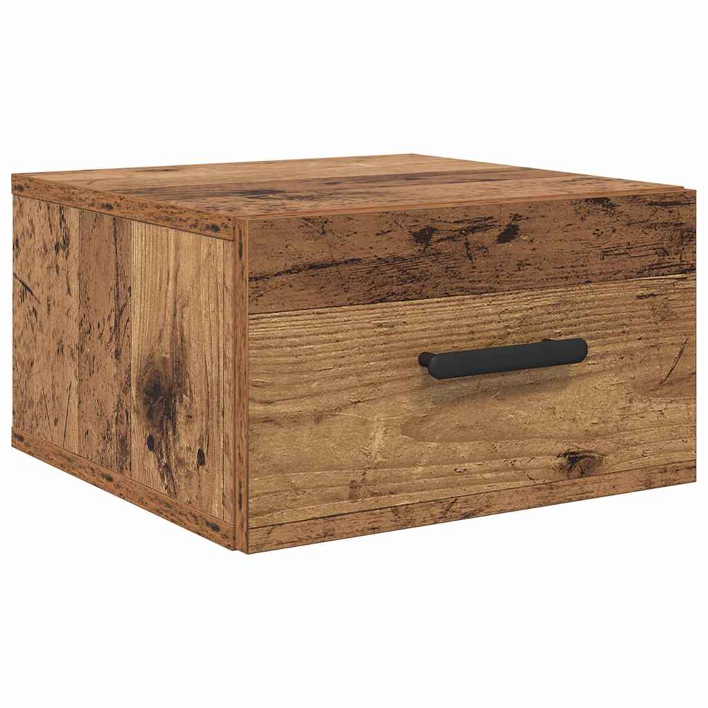 Natskab 2 pcs Gammelt træ 35 x 35 x 20 cm Konstrueret træ