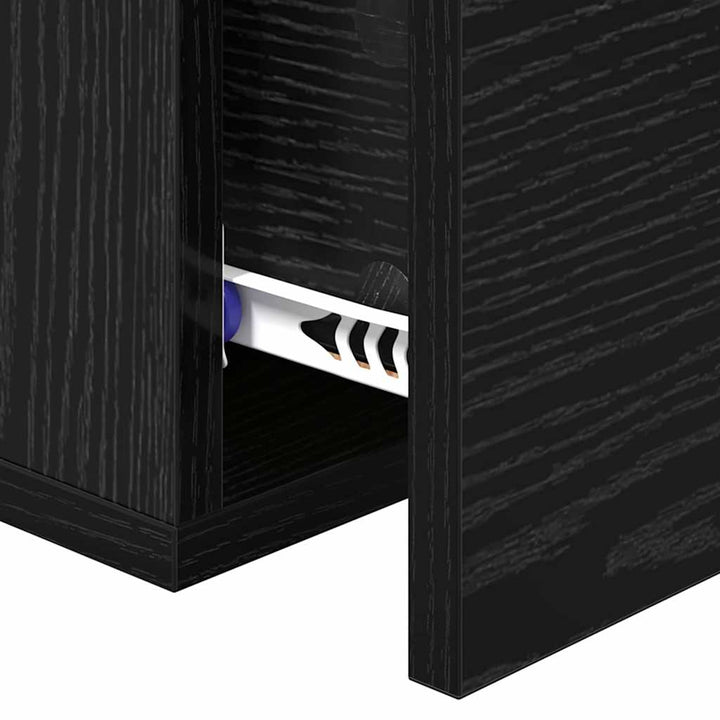 Natskab 2 stk. Sort eg 35 x 35 x 20 cm Konstrueret træ