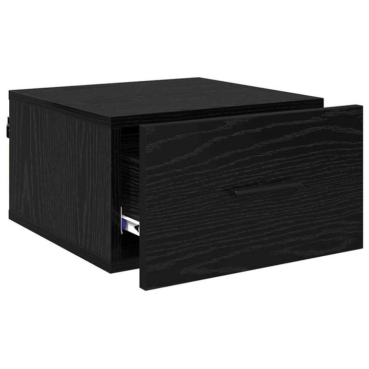 Natskab 2 pcs Sort eg 35 x 35 x 20 cm Konstrueret træ