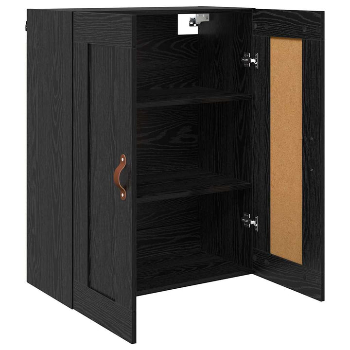 Vægskab Sort eg 69,5 x 34 x 90 cm Konstrueret træ