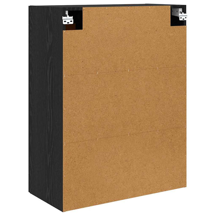 Vægskab Sort eg 69,5 x 34 x 90 cm Konstrueret træ